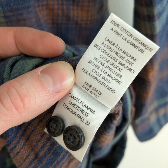 Toad & Co Camas Flannel Shirtdress plaid - Picture 11 of 11